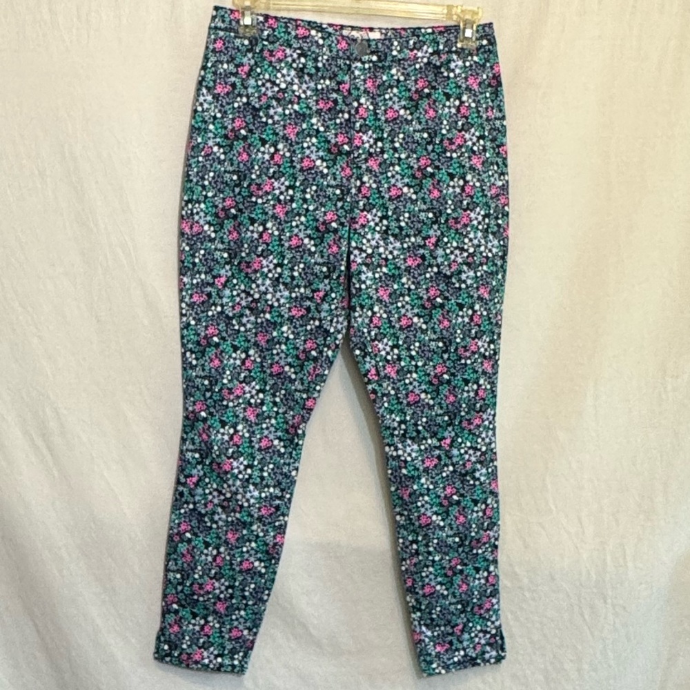 B-102 So Colorful Floral Denim Jeans Size 32 Waist
